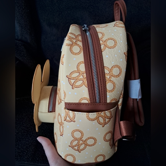 Disney Parks Mickey Pretzel Loungefly Mini Backpack - Picture 2 of 4
